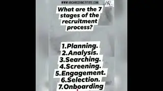 7 stages of Recruitment Process. #hrcareerinstitute #hrupdates #hrpracticaltraining #recruitment