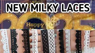 Milky lace| china sitara lace| china milky lace| new fancy lace| Karachi wholesale lace market