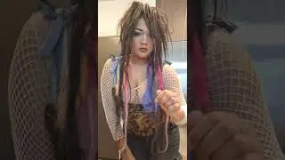 #blackvloggers #emohair #fitcheck #altfashion #gothfashion #scenehair