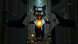 CUTE & CREEPY DANCING CAT: Cyber Cat Honey Dance! 🍯🐱 ERROR 404: Too Smooth! #dance