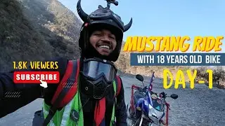 Mustang Ride 2024 || With 18 years Old Bike || Yamaha,Gladiator 125cc || Nepali🇳🇵& Indian🇮🇳 Riders |