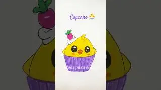 C&oacute;mo hacer capcake de pollito 🐣 #dibujosfaciles #dibujosparani&ntilde;os #arteinfantil #manualidades
