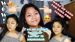 I'm doing my sister's make up look (Mai Shiel Obra) | Jan Lyr Obra