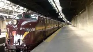 Pennsy E8's depart Newark Penn Station