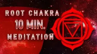 10 Minute Root Chakra Meditation | Crystal singing bowl