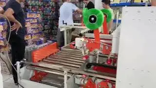 Automatic H format carton taping machine