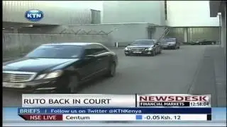 Deputy President William Ruto back in court at the ICC
