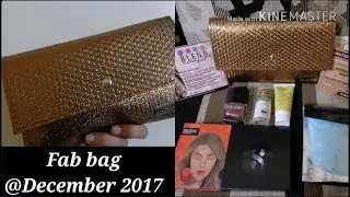 Fab Bag December 2017 | Unboxing & Review| Sugar Makeup