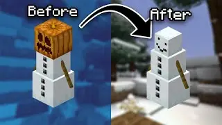 How to make and shear a Snow Golem in Minecraft