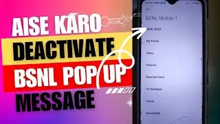 BSNL ka PopUp Message Aise band karo 🥹❤️‍🔥 #bsnl4g 💯💯