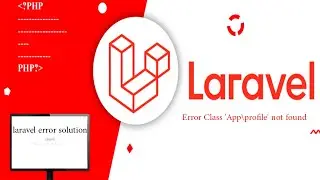Error Class 'App\profile' not found