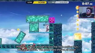 Dodge Peach on Princess Peach's Castle 👩‍❤️‍👩 fighting on Lylat Cruise - SSBM🐛