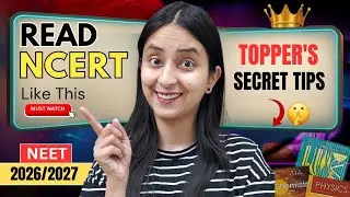 How to Read NCERT for NEET 2026/2027 | Best Way to Read NCERT🔥 #neet #neet2026 #study