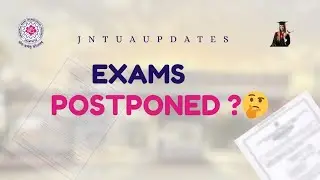 JNTUA//Экзамены отложены/Не в 2025 году