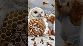 Dog Rescues Baby Owl (and it&rsquo;s adorable)🐶 #doglover  #heartwarming  #youtubeshorts