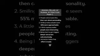 Part- 1: Hidden rules of Human attraction. #VERUS #darkpsychology #attraction #hiddentruths #facts