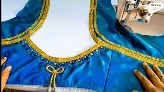 New Blouse Back Neck Design | Cutting & Stitching for Beginners#blousedesigns