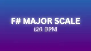 🎵 F# Major Scale Practice - 120 BPM - Ear Training (15 Minutes)