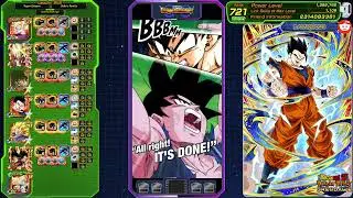 Turn 1 showcase EZA STR ultimate Gohan rainbow | DBZ Dokkan Battle
