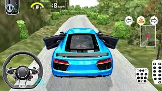 INSANE SPEED! 💨 Blue Audi R8 Highway Test in 3D Driving Class 2026