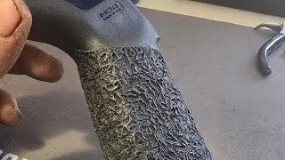 Magpul MOE custom stippling.