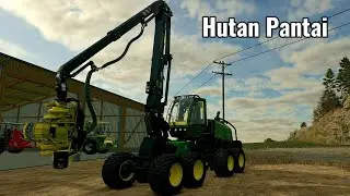 Snow Day So Perfect For making Money & Cutting Trees #184 | FS25 | FarmSimulator25 | Hutan Pantai
