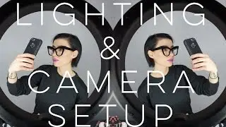 My Lighting and Camera set up for Beauty Blogging | Diva Ring Light Canon t5i + Sony A5100