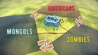 Battle Of 4 Armies: Mongols - Americans - Zombies - Samurai - UEBS 2
