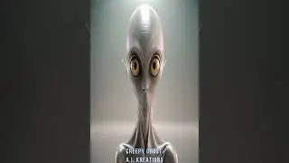 Grey Alien Being Staring Into Camera A.I. Video #greyalien #extraterrestrial  #animated #animation
