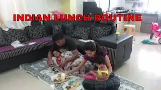 INDIAN LUNCH ROUTINE2017||A DAY IN MY LIFE||INDIANTWINS MUMMY VLOG