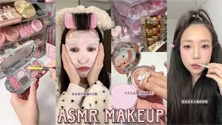 ASMR Makeup 🖤 Aesthetic video tutorial 🍃Asian Makeup 🎀
