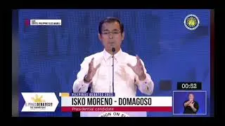 Mayor Isko Moreno Domagoso Agree to Reforms Party List System #PiliPinasDebates2022