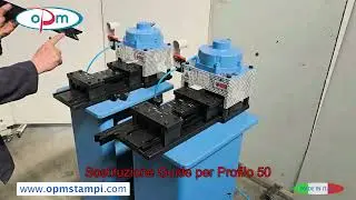 Macchina Pneumatica per Smusso Profili Zanzaziere - Pneumatic Machine for Mosquito Screen Profiles.