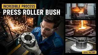 The Process Of Manufacturing Press Roller Bush In Local Factory | Watch Full Process.