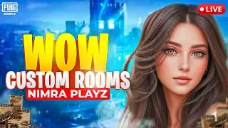 PUBG Mobile Live | WOW CASH AND UC CUSTOM ROOM| Nimra Playz |#pubgmobile #ucgiveaway