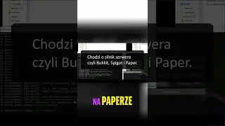Minecraft: Bukkit, Spigot, Paper! Kt&oacute;ry silnik serwera wybrać? #shorts
