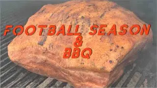 Cooking pulled pork in offset smoker football party #bbq