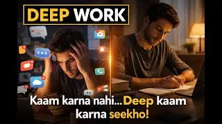 Deep Work Explained in Hinglish | Distractions Se Bahar Nikalne Ka Formula #booksummary #motivation