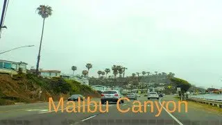 Driving through Malibu canyon in California!