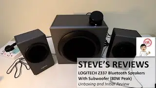 Logitech Z337 Bluetooth Speaker System - Unboxing and Initial Review