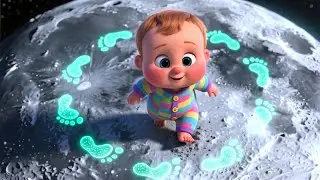 Baby Dances on the Moon 🌙💃 Fun Dance Song for Kids | Playful Learning Adventure