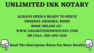 Notary Public Phoenix Arizona 85030 - Open Late & After Hours | Mobile Notary Services AZ.