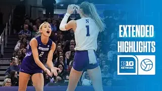 Wisconsin at Northwestern | Extended Highlights | Big Ten Volleyball | 11/26/2025