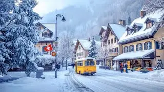 GRINDELWALD Switzerland🇨🇭Most Amazing Swiss Village In Winter❄️SWISS Valley