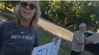 Fox Takedown Protest & Bridge Brigadiers Banner Drop | Kansas City Live Coverage