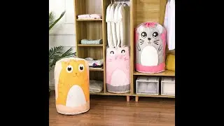 Cute Cartoon Design Laundry Bag with Large Storage Capacity