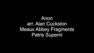 Anon - arr. Alan Cuckston - Meaux Abbey Fragments - Patris Superni