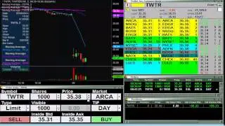 Live Stock Trading - $246 of my $776 Day on $TWTR