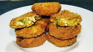 Chicken Russian Cutlet Recipe in Hindi | Ramzan Iftar Special Recipe | Chicken Russian kabab