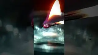 Object Close Up - Matchstick vs Water #asmr #closeup #macro #Burning #matchstick #shorts #shortfeed